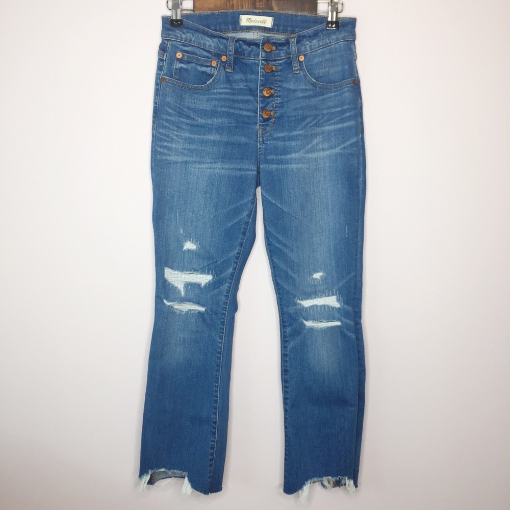 Madewell Cali Demi-Boot Destructed Hem 26